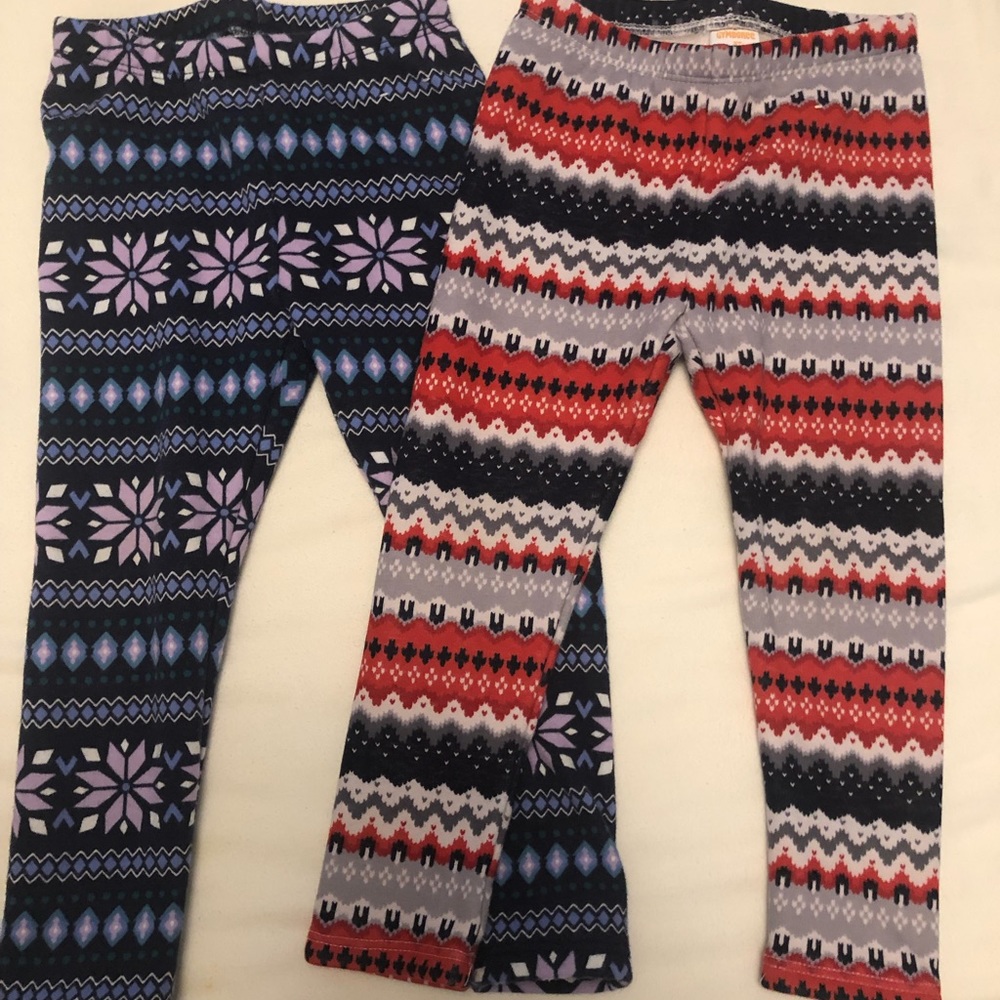 2 pairs of Gymboree fleece leggings